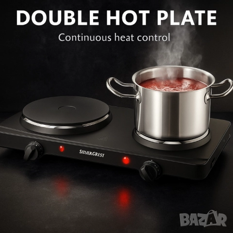 Двоен котлон SilverCrest - 2500W – две ястия едновременно, снимка 8 - Друга електроника - 51852435