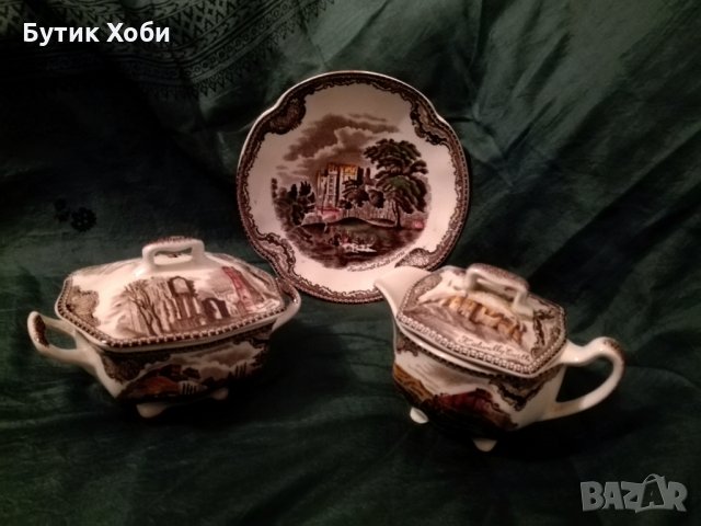 Трио от антикварен английски сервиз Johnson Bros.