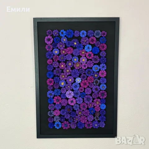 3д картина еко шишарки виолетов цвят , снимка 3 - Пана - 56010230