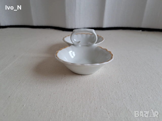 Българска порцеланова солница., снимка 2 - Други - 53682744