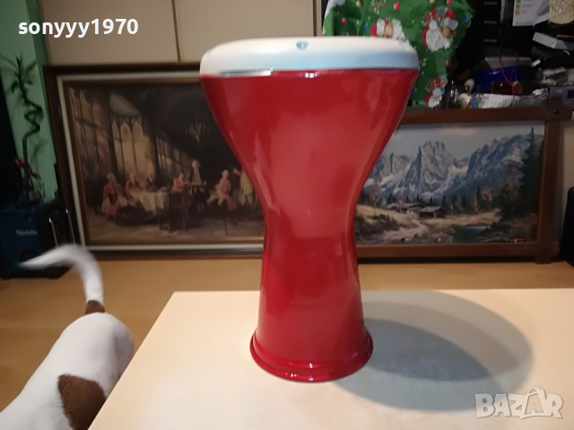 ЧЕРВЕНА ГОЛЯМА ТАРАМБУКА-ВНОС СИРИЯ 1904221300, снимка 3 - Ударни инструменти - 36506577