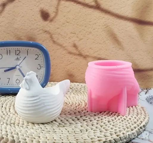 Молд кашпа кокошка 