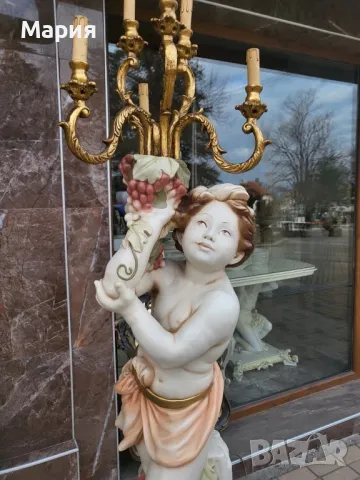 Италиански бароков лампион 0230, снимка 2 - Лампиони - 48381341