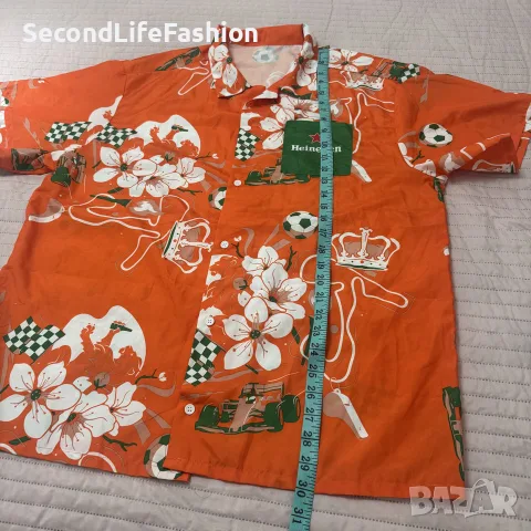 Хайникен мъжка хавайска риза размер L/XL Формула 1 Heineken , снимка 3 - Ризи - 55816803