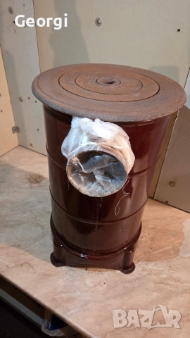 Печка на дърва с кюнци - добро състояние, снимка 4 - Отоплителни печки - 52897894
