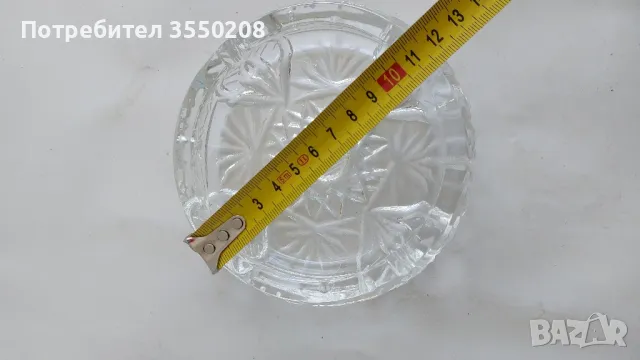 Кристален пепелник, снимка 3 - Аксесоари за кухня - 50080809