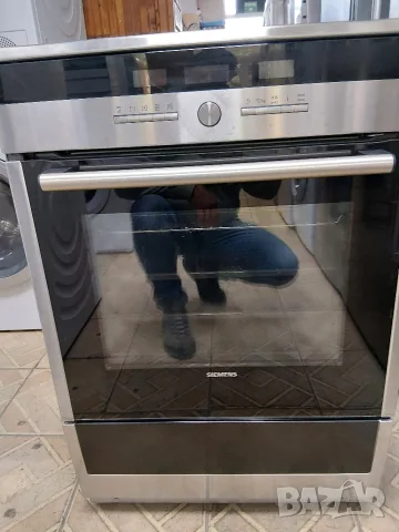 Иноксова свободно стояща печка с индукционни котлони Сименс Siemens с 2 години гаранция! , снимка 5 - Печки, фурни - 56230003