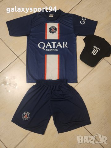 MBAPPE 7 Екип  + Шапка Мбапе 7ПСЖ 2023г Ново Детско от 4 до 16г PSG, снимка 2 - Футбол - 39956331