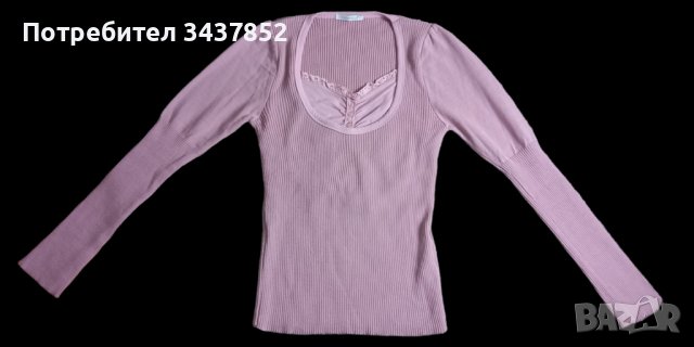 Дамска розова блуза/пуловер, снимка 2 - Блузи с дълъг ръкав и пуловери - 39408626