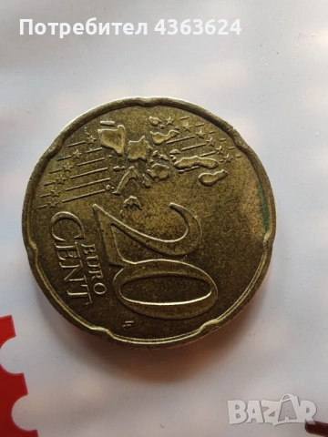 20 евроцента от 1999, снимка 2 - Нумизматика и бонистика - 53535528