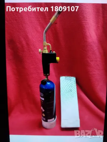 Нова Газова горелка с пиезо запалване и зареждаща се бутилка 1.300 л, снимка 2 - Други инструменти - 48421947