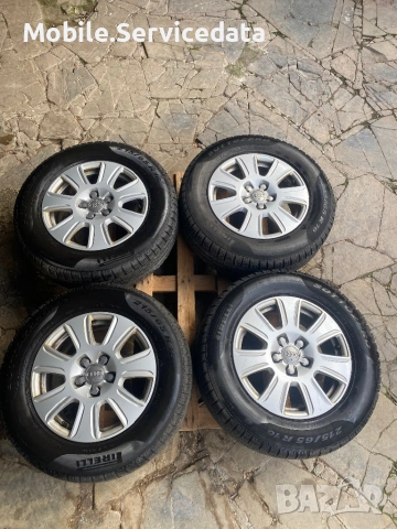Оригинални джанти Audi 16” 5x112 ET33 + зимни гуми Pirelli Sottozero 215/65 R16