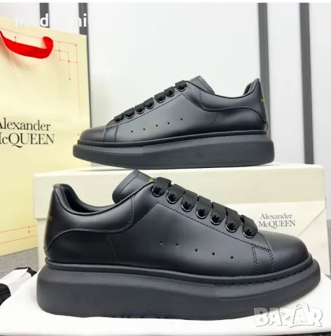 Alexander McQueen Дамски Черни Маратонки🔝Дамски Спортни Обувки Александър Макуин🔝Дамски Кецове