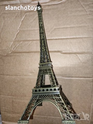 Метален макет на Айфелова кула, 32см, снимка 4 - Статуетки - 49869264
