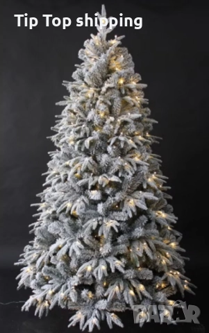 Коледна елха с вградени лампички 