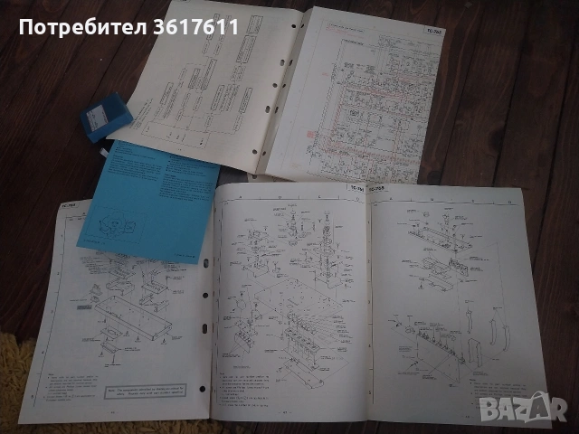 Документи за магнетофон Sony TC -765 , снимка 4 - Ресийвъри, усилватели, смесителни пултове - 53695201
