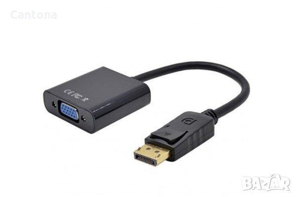 Адаптер преходник от DisplayPort към VGA, снимка 1 - Кабели и адаптери - 35828204