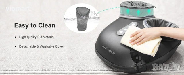 Масажор за крака Medcursor MD 400 с 3D Шиацу масаж, въздушна компресия, снимка 11 - Масажори - 53293252