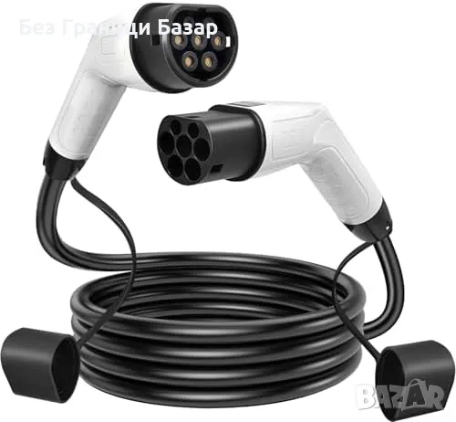 Нов EV заряден кабел Type 2 – 7.5м, бързо зареждане, IP65, BMW, Tesla, Audi, снимка 1