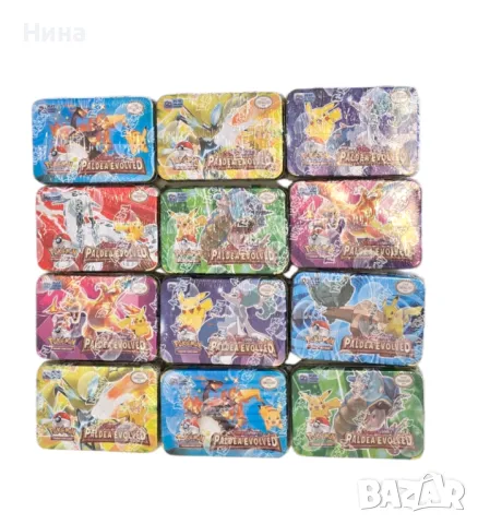 Карти в метална кутия Pokémon / Покемон