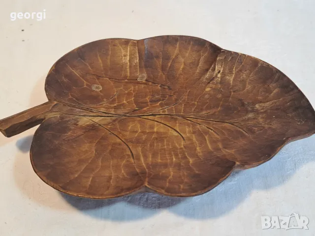 дървена плато поднос дърворезба     16/4, снимка 2 - Декорация за дома - 48990161