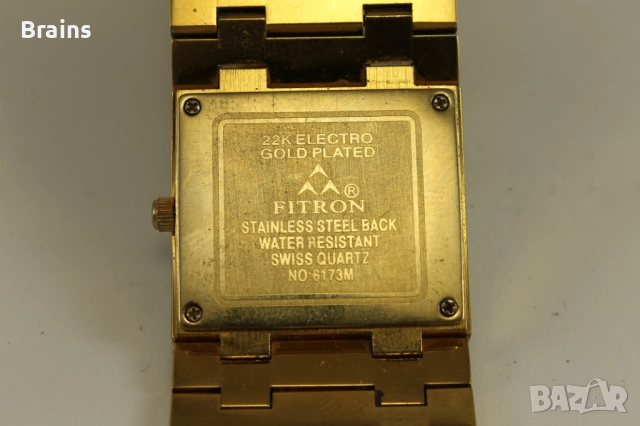 FITRON Швейцарски Позлатен Кварцов Часовник Тип Гривна, снимка 10 - Мъжки - 52134213