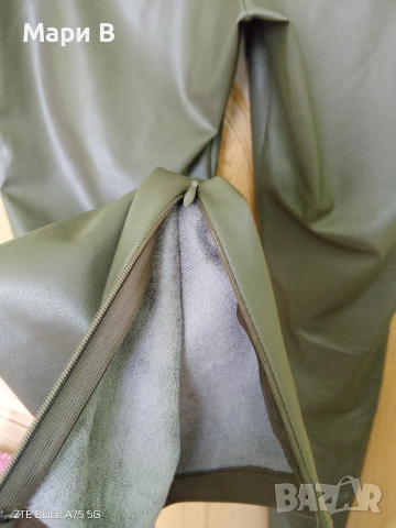 Кожен панталон Zara XL, L, снимка 3 - Панталони - 53383259