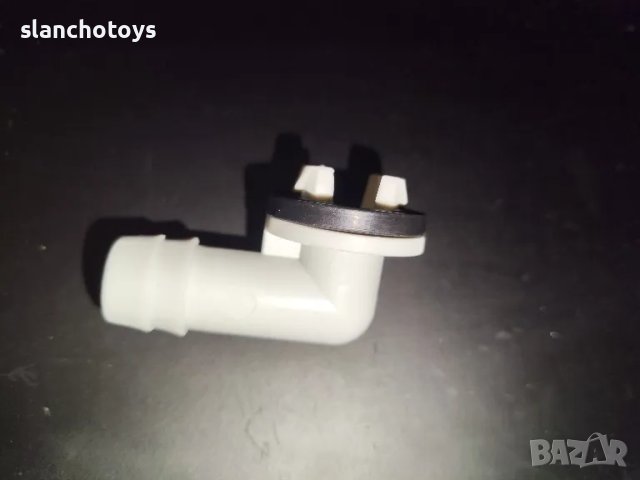 Конектор за дренажен маркуч за климатик, LO-Ron, PVC/гума, 15 мм, бяло/черно