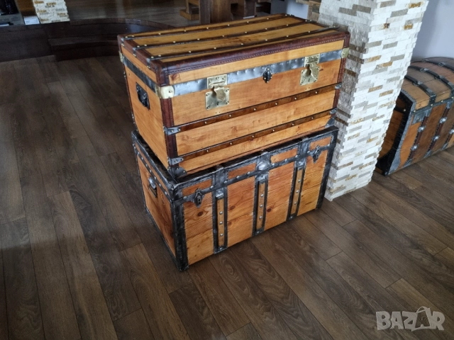 Стар сандък/ракла/скрин/ два броя, снимка 13 - Антикварни и старинни предмети - 51853439