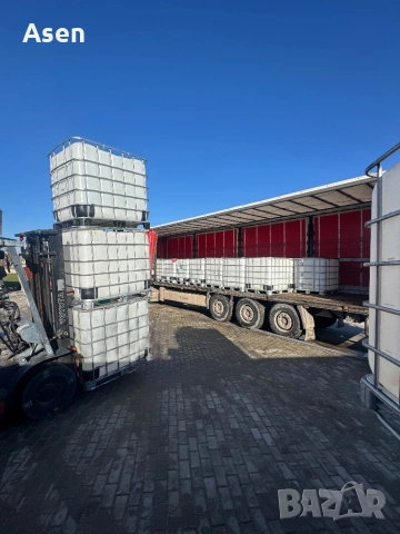 Цистерни за вода бидони 1000 литра 1 тон съдове за вода ЧИСТИ 