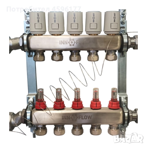 Колектор за подово отопление INNOFLOW 5 линии, снимка 2 - Други - 51985262