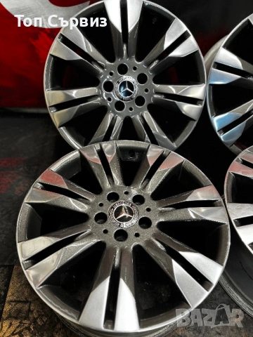 Оригинални алуминиеви джанти за Мерцедес (Mercedes), 18 цола, 5x112, снимка 6 - Гуми и джанти - 53621793