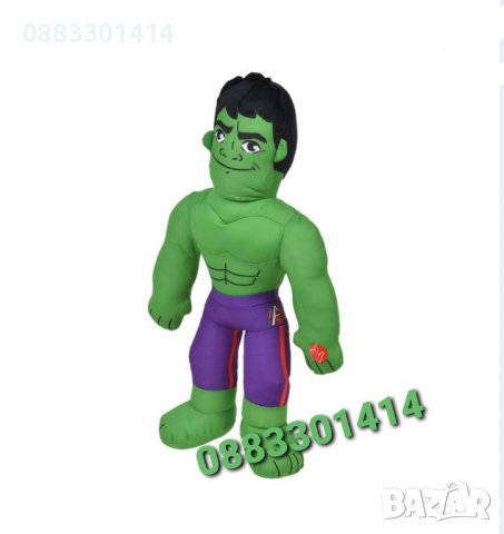 Плюшен Хълк със звук 50см Голям , снимка 2 - Плюшени играчки - 39445350