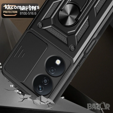 Honor X7b Удароустойчив Ring Holder Калъф и Протектор, снимка 4 - Калъфи, кейсове - 53438855