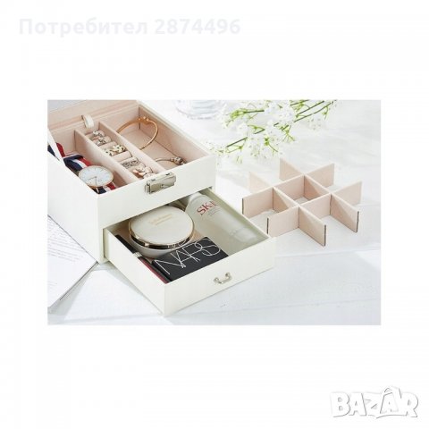 0755 Луксозна кутия за бижута с голямо подвижно огледало, снимка 8 - Подаръци за жени - 35794857
