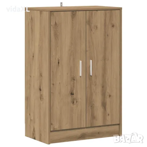 vidaXL Шкаф за обувки, дъб артизан, 60x35x92 см, инженерно дърво, снимка 1 - Шкафове - 56148196