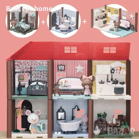 Bandai – Haco Room – Комплект стая с яке – 55 части за сглобяване – Яке за кукла, снимка 8 - Кукли - 55898915