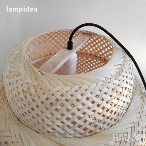 Пендел - Бамбук - Цилиндър три нива, снимка 4 - Лампи за таван - 41886530