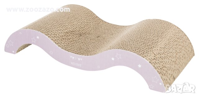 Драскалка вълна от картон за Коте 38 х 7 х 18 см. - Модел: 48012, снимка 3 - За котки - 44419269