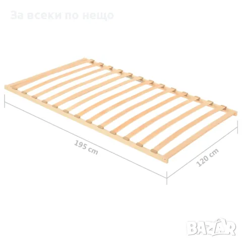 Подматрачна рамка с 13 ламела, 120x200 см, снимка 5 - Матраци - 47647250