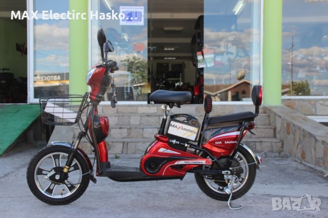 Електрически скутер-велосипед MaxMotors EBZ16 600W - RED, снимка 6 - Мотоциклети и мототехника - 41827547