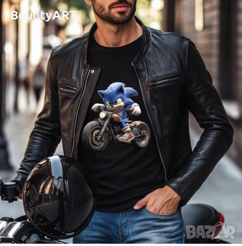 Тениска Соник с мотор