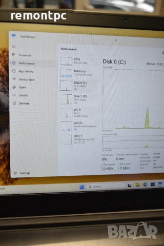 Gaming Laptop MSI GF63 10SCSR I5 16 GB 1650 TI SSD - топ състояние, снимка 4 - Лаптопи за игри - 53232154