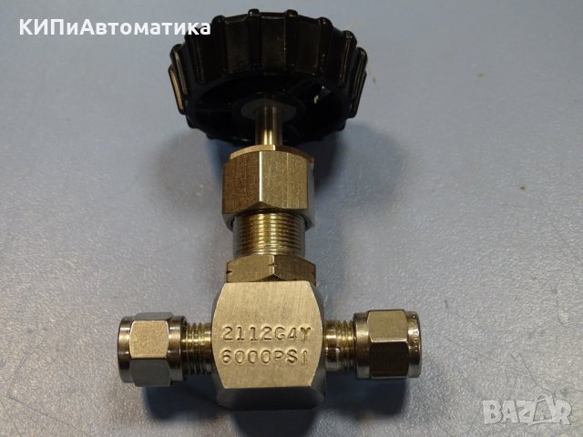 кран прецизен неръждаем HOKE 2112G4Y serewed bonnet needle valve 1/4, снимка 3 - Резервни части за машини - 36001386