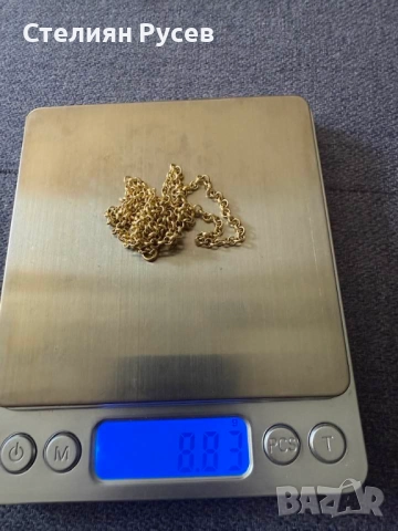 НОВ 8.83гр 58см златен ланец версаче / златно колие / синджир / ланец / злато / златен / GOLD 585 / , снимка 3 - Колиета, медальони, синджири - 52066512