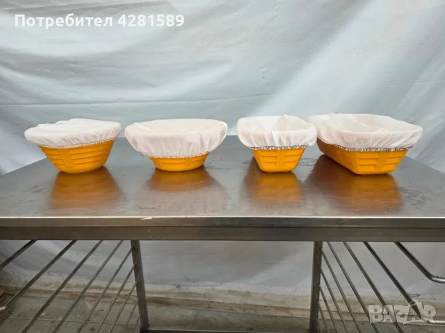 Пластмасови форми за втасване на хляб с плат, снимка 11 - Други машини и части - 53657985