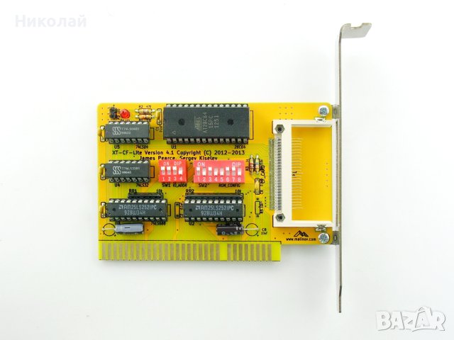 8-битова ISA карта XT-CF-Lite v4.1 за Правец 16, снимка 1