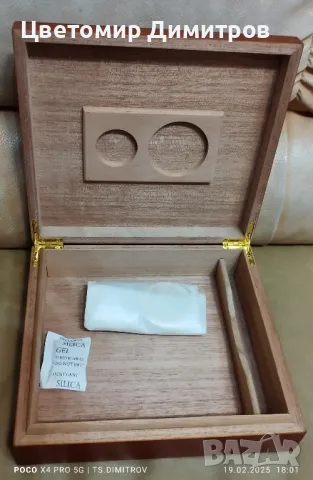 Луксозен кедров хумидор за пури, снимка 4 - Табакери - 48859029