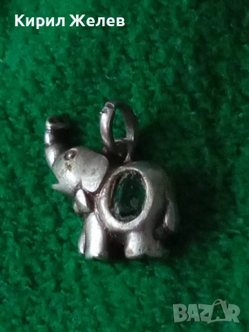 СТАР СКЪПОЦЕНЕН ФИГУРАЛЕН СРЕБЪРЕН ПЕНДАНТ СЛОНЧЕ СРЕБРО ВИСОКА ПРОБА с НАТУРАЛЕН ХРИЗОЛИТ 37437, снимка 12 - Антикварни и старинни предмети - 50542140