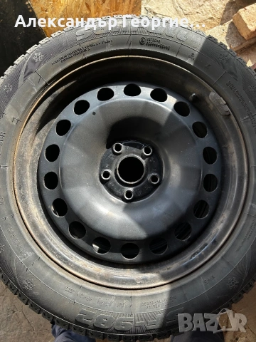 Продавам стоманени джанти с гуми за VW, снимка 6 - Гуми и джанти - 53773811